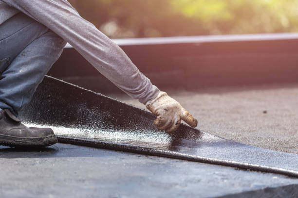 Professional Waterproofing technician working in Heath, OH
